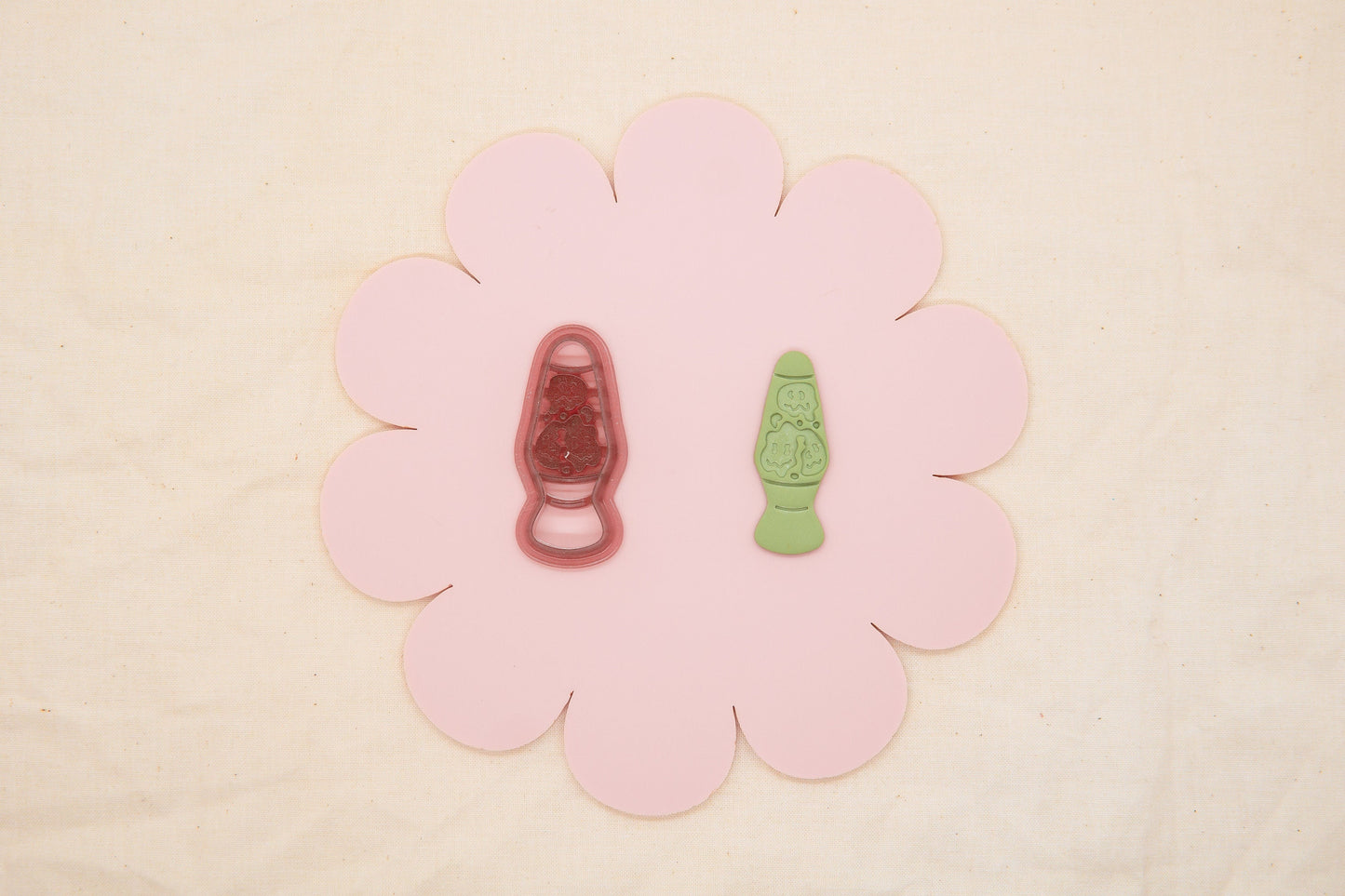 Lava Lamp Polymer Clay Cutter, 1960's Decade Craft Cutter, Groovy Faces Lava Lamp Clay Tool, TheHoneyOpal Collab Polymer Clay Cutter