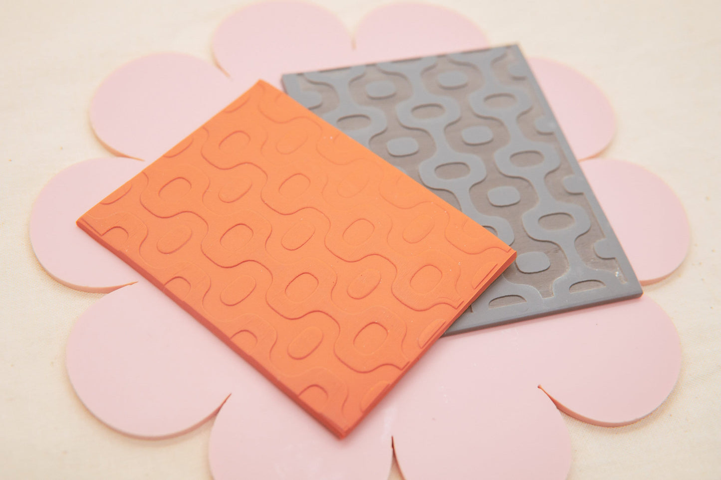 1950s Retro Inspired Polymer Clay Texture Mat