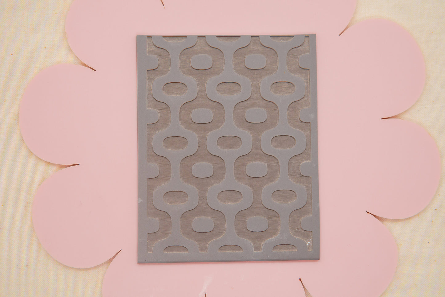 1950s Retro Inspired Polymer Clay Texture Mat