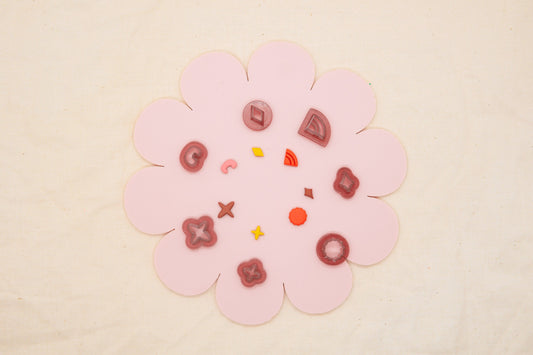 Funky Shapes Polymer Clay Micro Cutter Set, 1970's Decade Craft Cutter, Retro Shapes Clay Tool, ClayAndCaridad Collab Polymer Clay Cutter