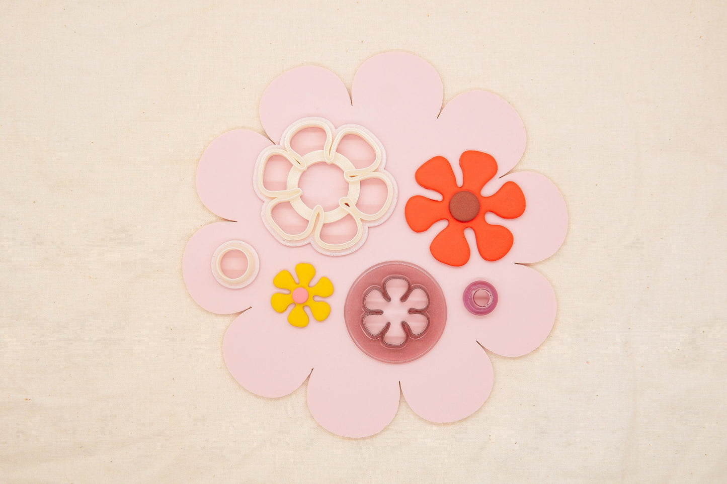 Retro Flower Polymer Clay Cutter