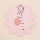 Floral Oval Imprinted Flowers Polymer Clay Cutter, 1960's Decade Craft Cutter, Floral Clay Tool, TheHoneyOpal Collab Polymer Clay Cutter
