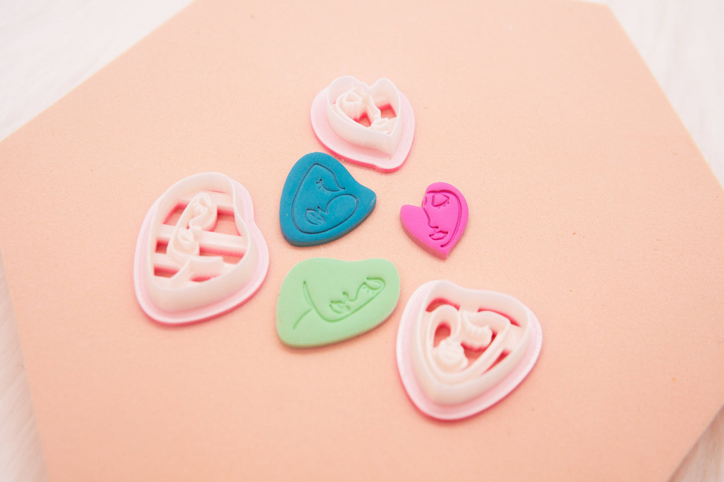 Face Line Art Polymer Clay Cutter Set