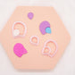 Rounded Organic Drop Polymer Clay Cutter Set