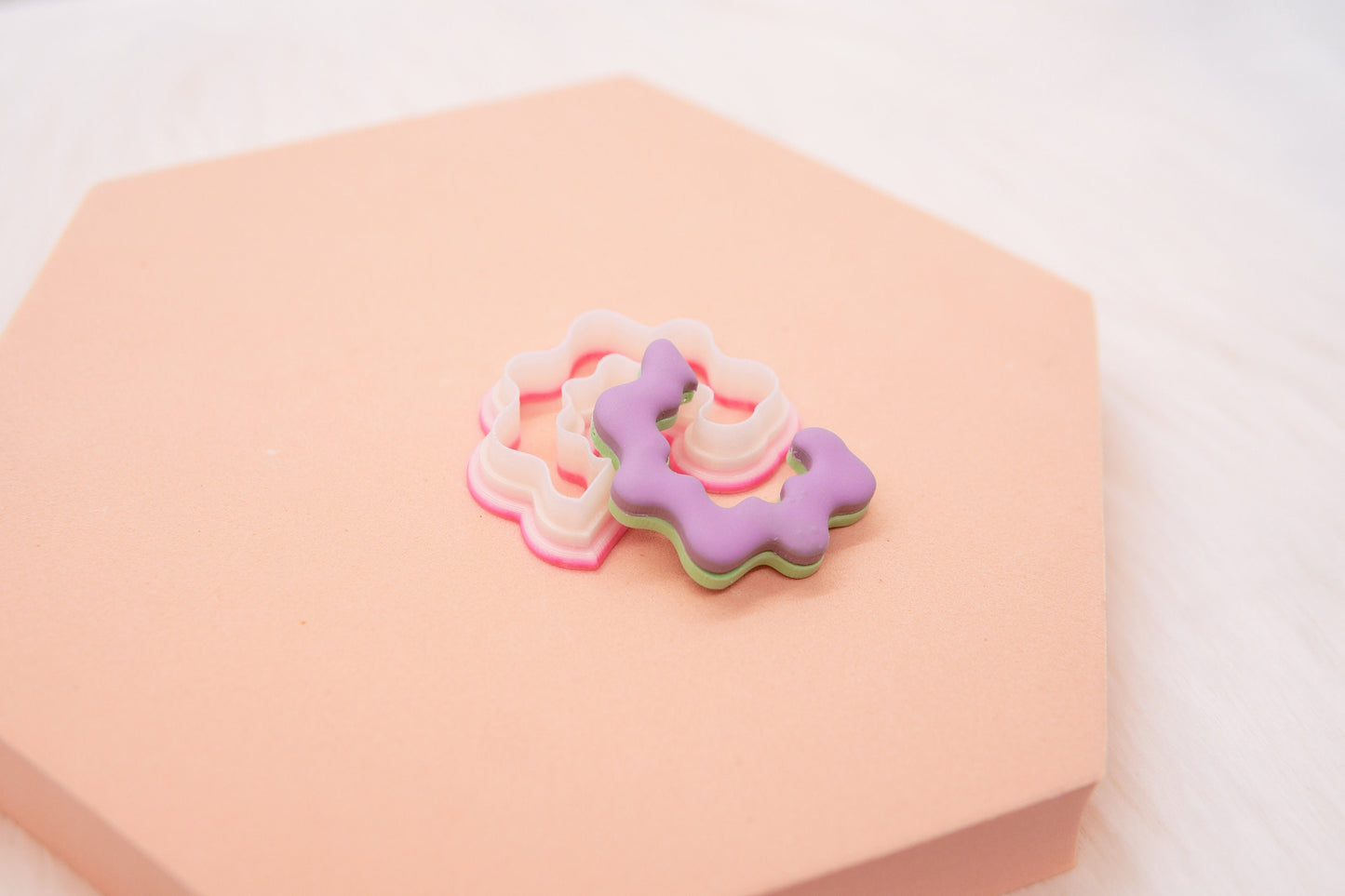 Organic Wavy Hoop Polymer Clay Cutter Set