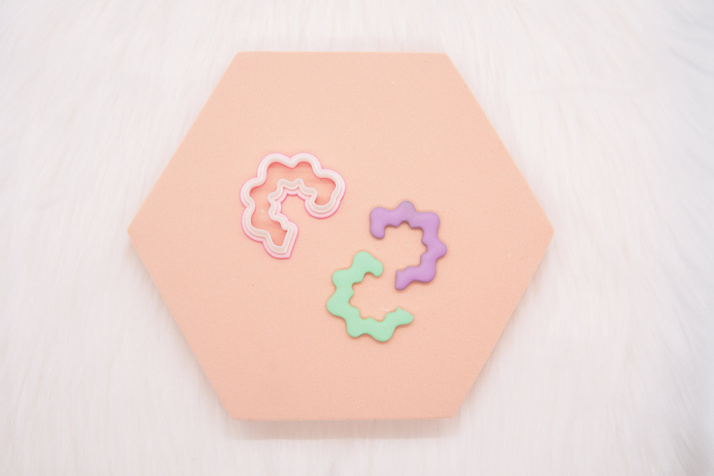 Organic Wavy Hoop Polymer Clay Cutter Set