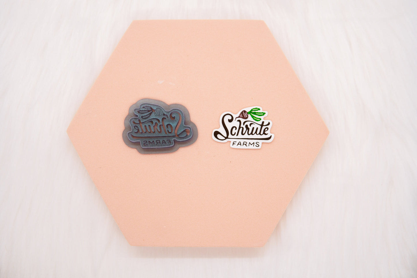 Schrute Farms Polymer Clay Cutter, The Office Clay Cutter, Craft Tool, Funny Cutter