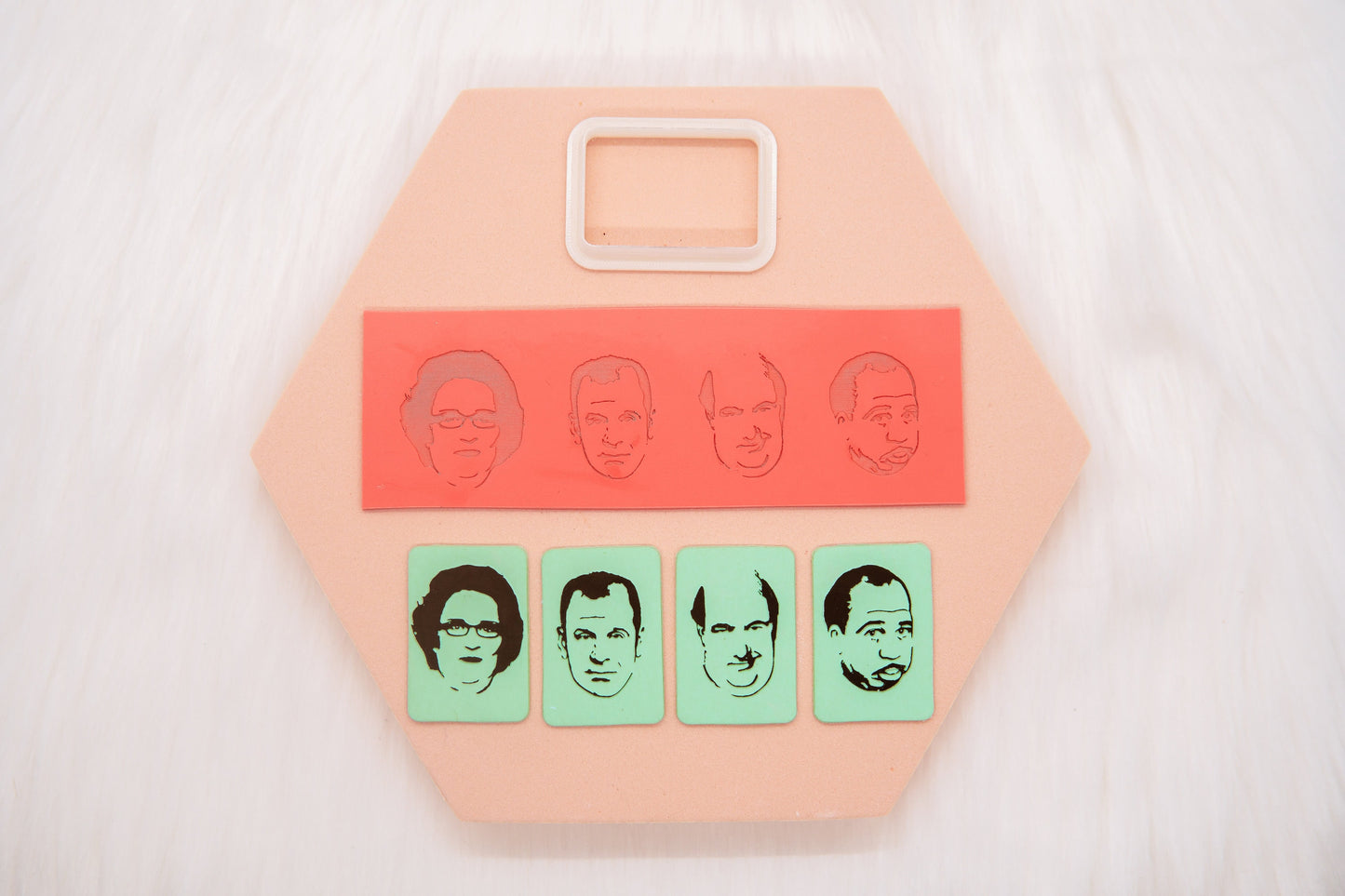 The Office Cast Polymer Clay Texture Mat and Cutter Set