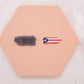 Puerto Rico Island Flag Imprinted Clay Cutter