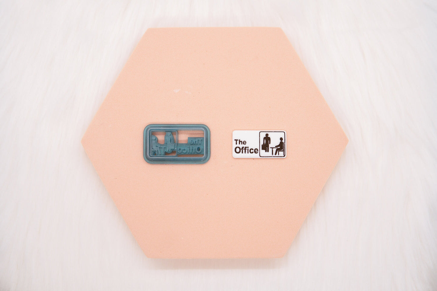 The Office Sign Polymer Clay Cutter, The Office Clay Cutter, Craft Tool, Funny Cutter