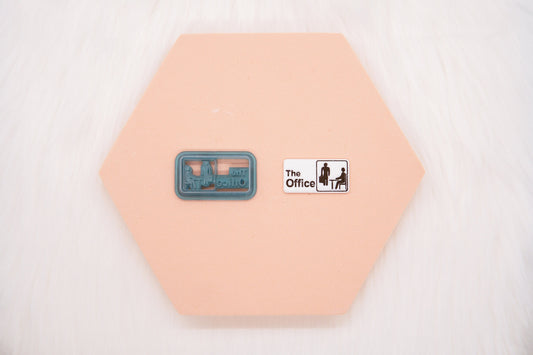 The Office Sign Polymer Clay Cutter, The Office Clay Cutter, Craft Tool, Funny Cutter