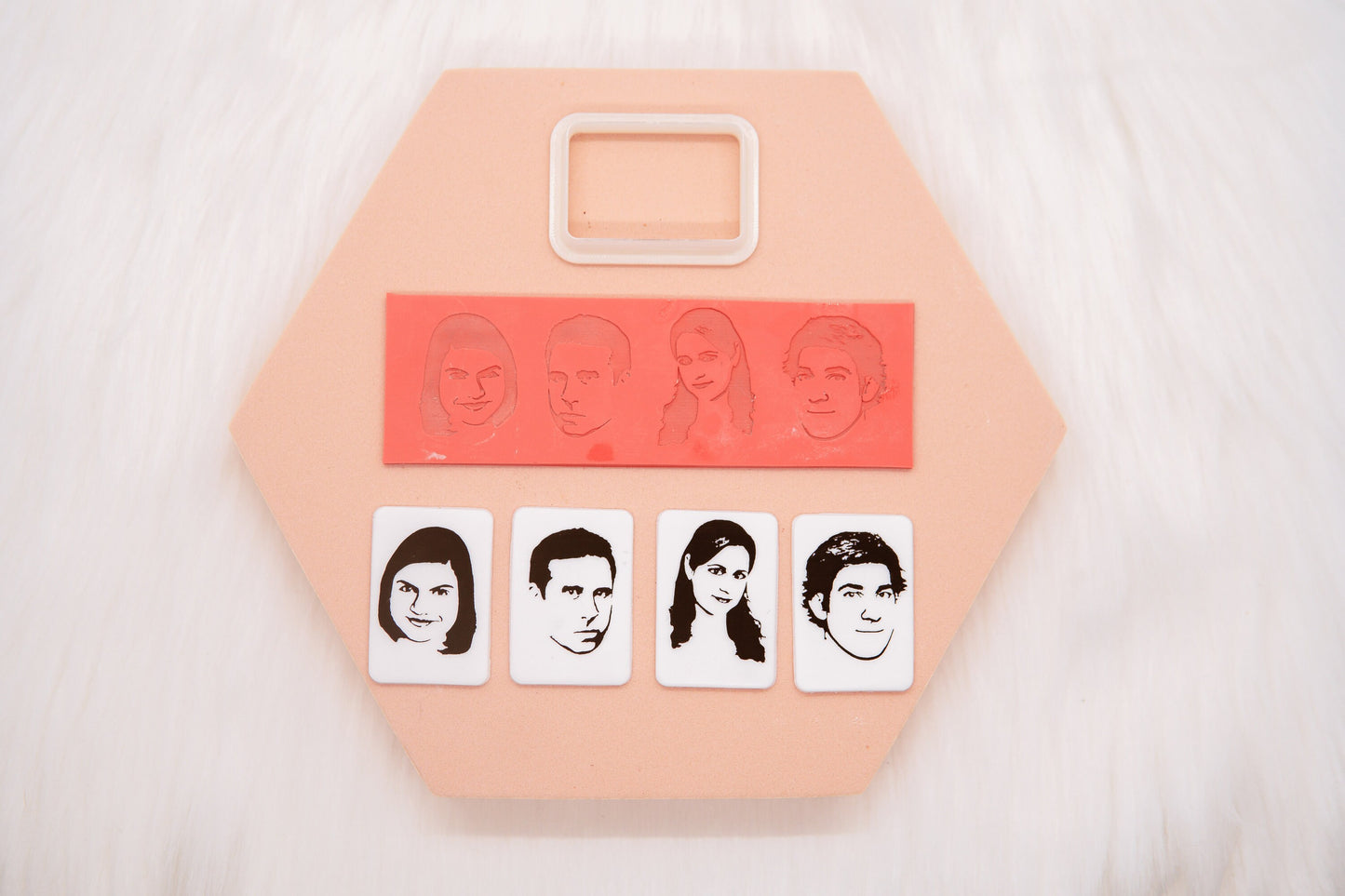 The Office Cast Polymer Clay Texture Mat and Cutter Set