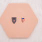 Puerto Rico Flag Shield Imprinted Clay Cutter